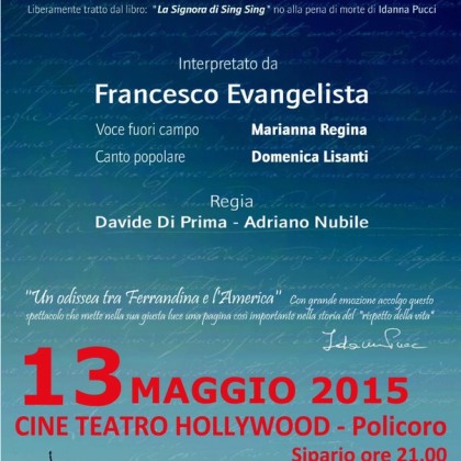 13 Maggio 2015- Maria Barbella- Policoro Cinema Teatro Hollywood