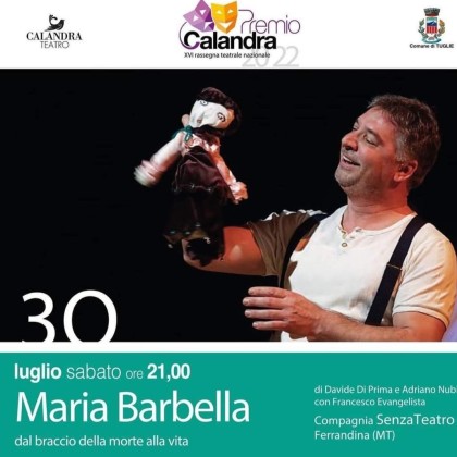 30 Luglio 2022 ore 21.00 Tuglie (LE) P.zza Garibaldi Premio Nazionale Calandra